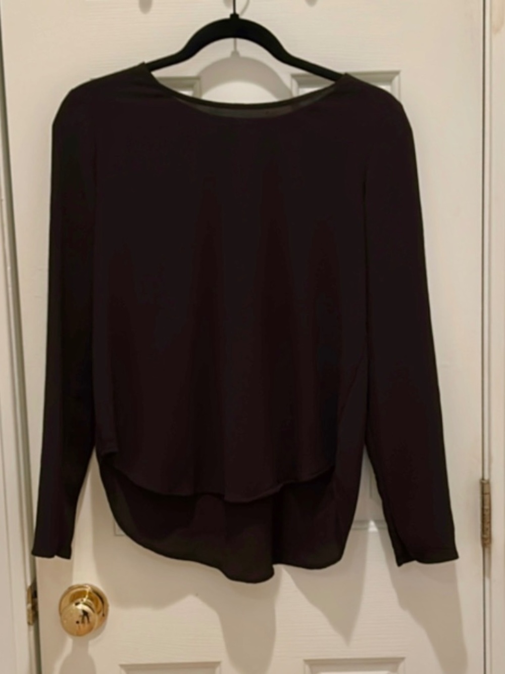 Black Top with Lace Up Back Detail